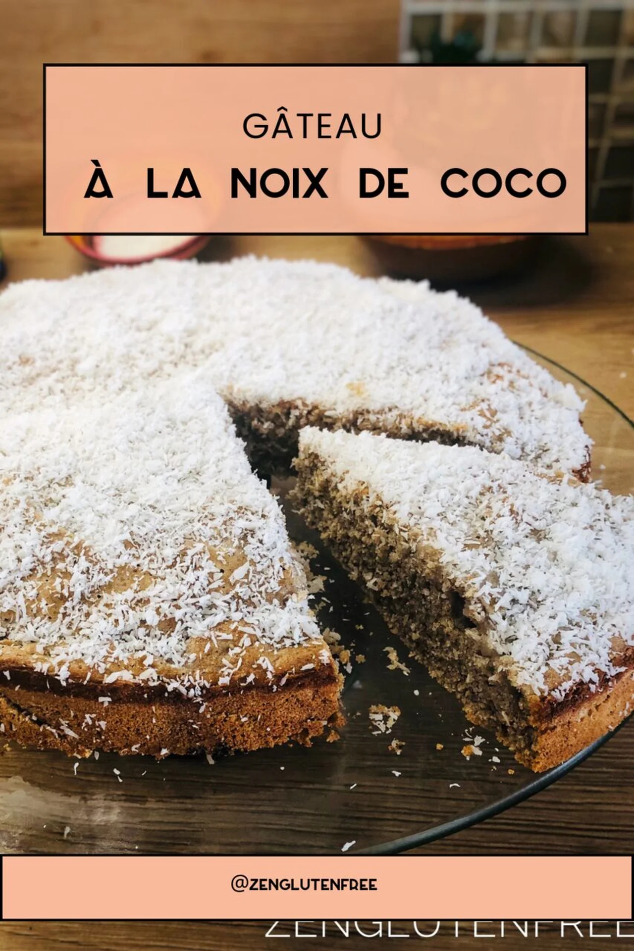 Gâteau à la noix de coco sans gluten