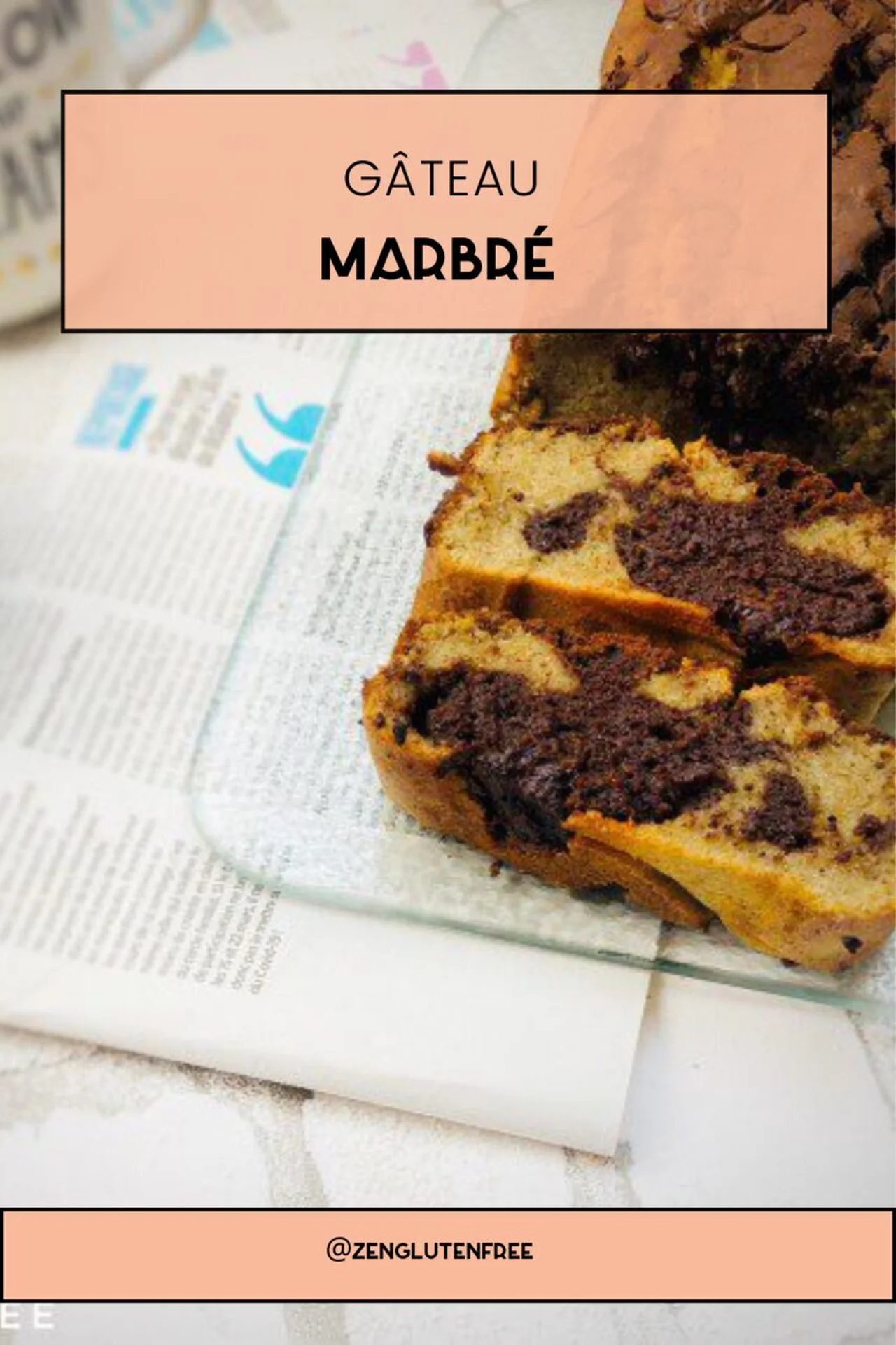 Gâteau marbré sans gluten