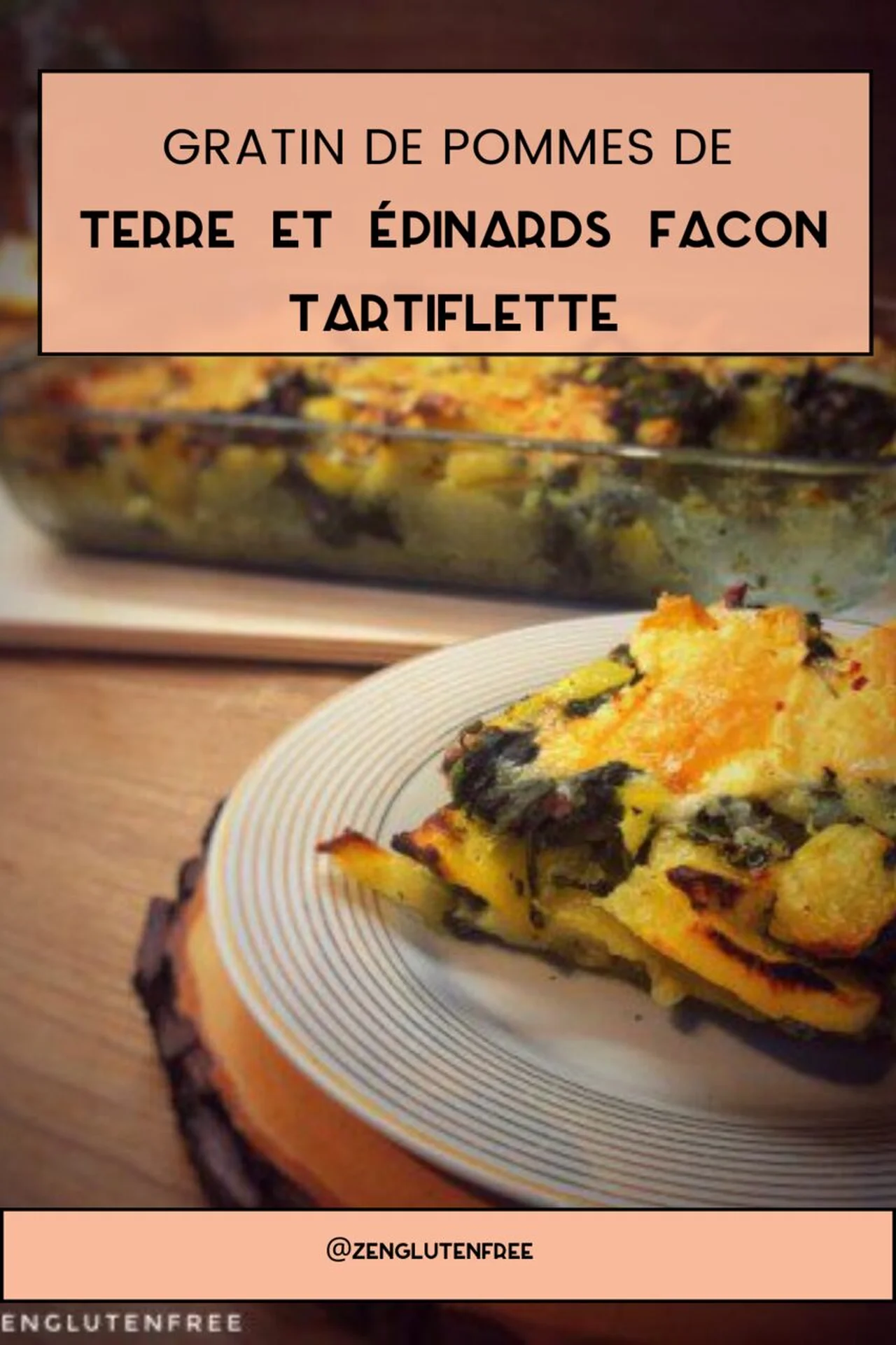Gratin de pommes de terre et épinards façon tartiflette