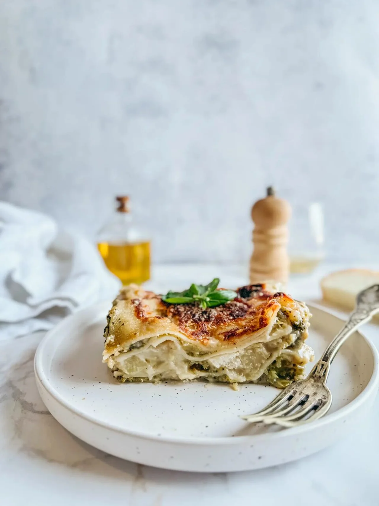 Lasagnes brocolis chèvre sans gluten