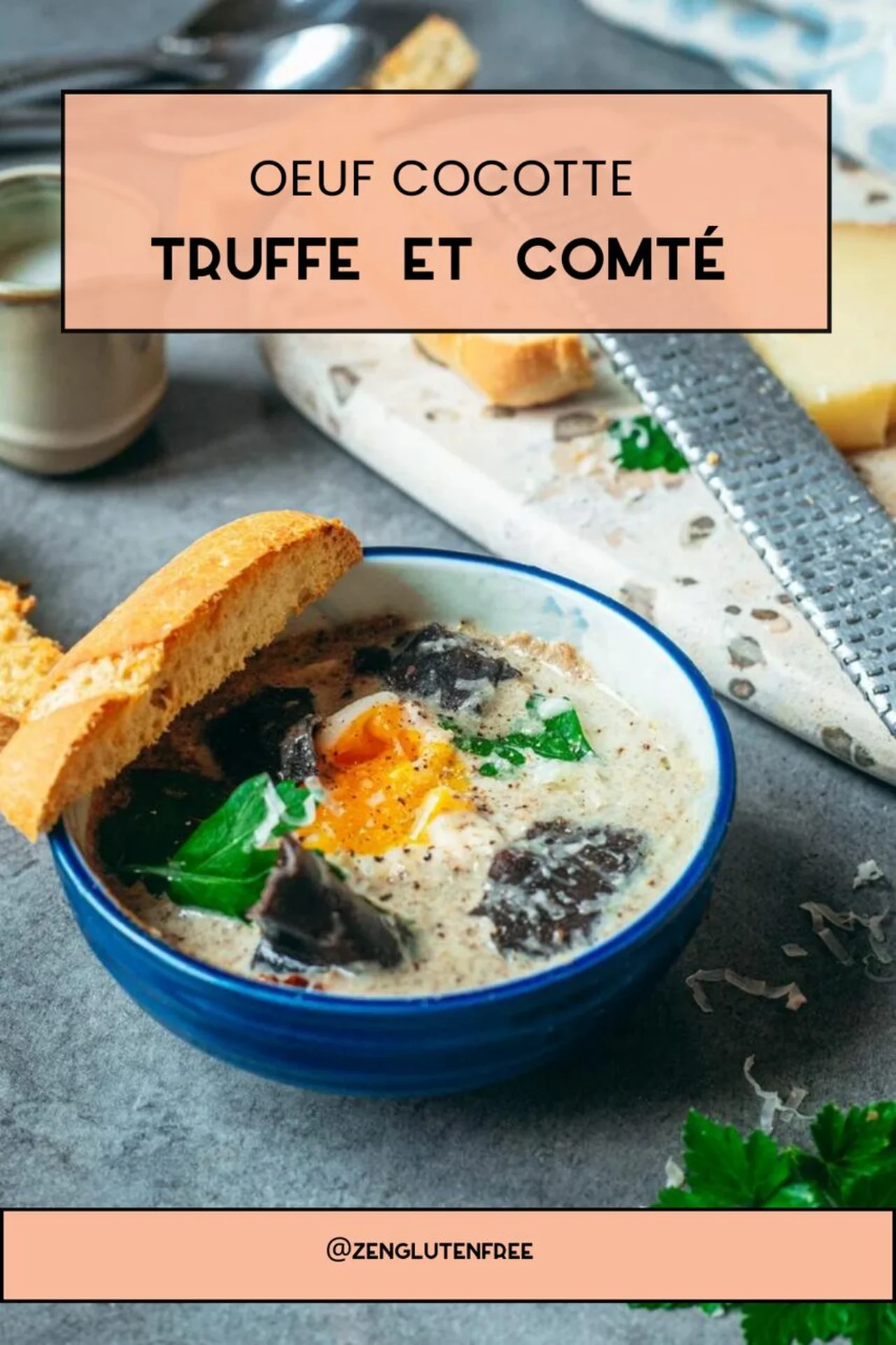 Oeuf cocotte truffe et comté