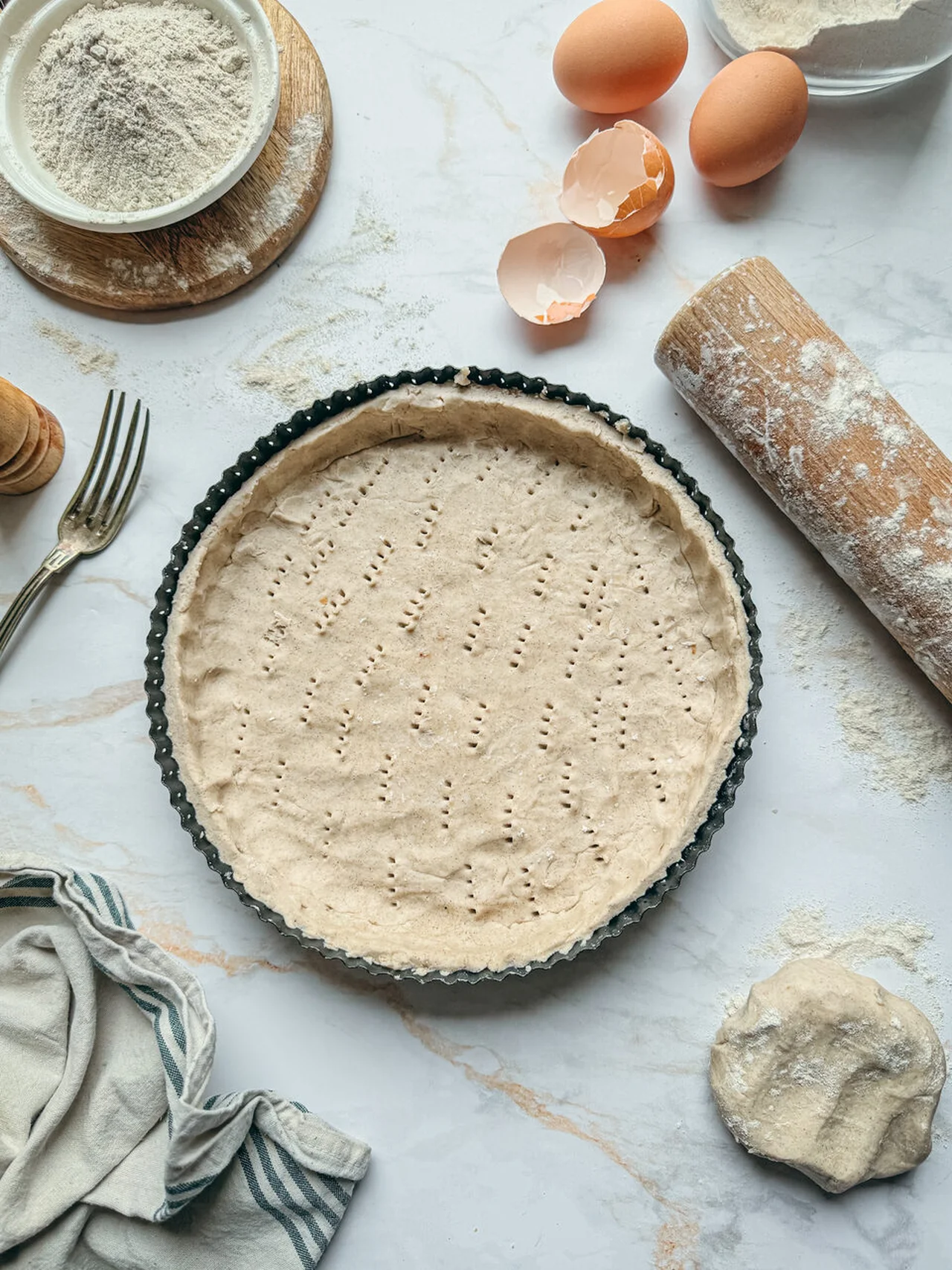 Pâte brisée au sarrasin sans gluten