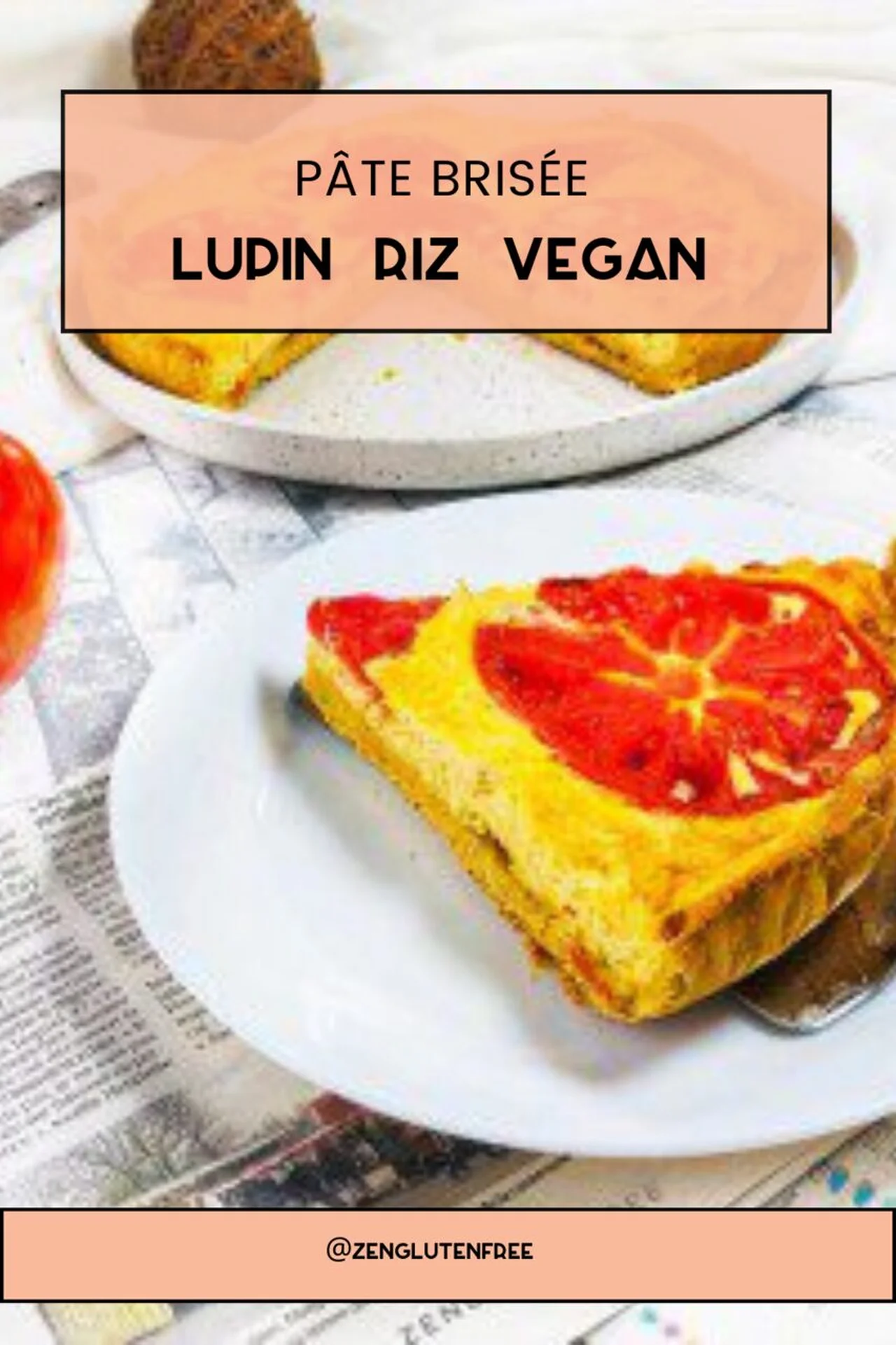 Pâte brisée lupin riz vegan et sans gluten