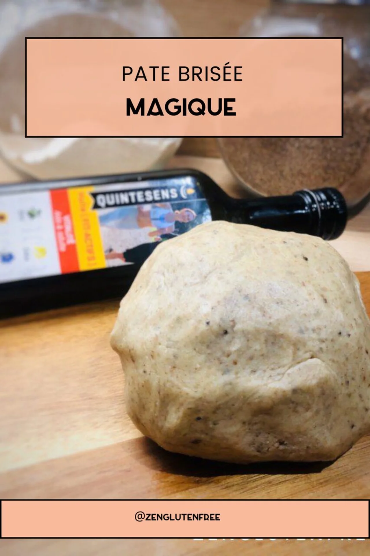 Pâte brisée magique sans gluten
