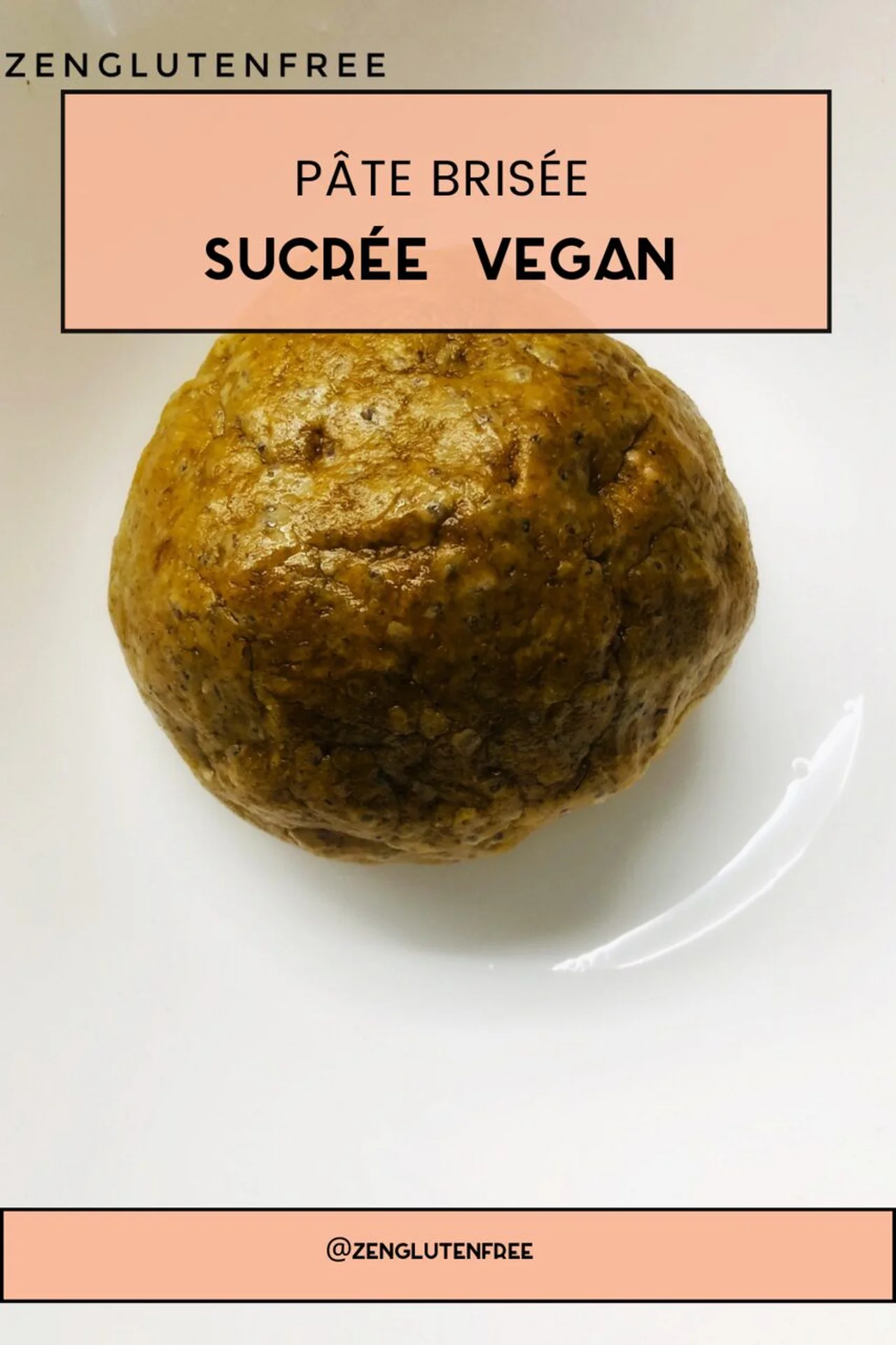 Pâte brisée sucrée vegan sans gluten