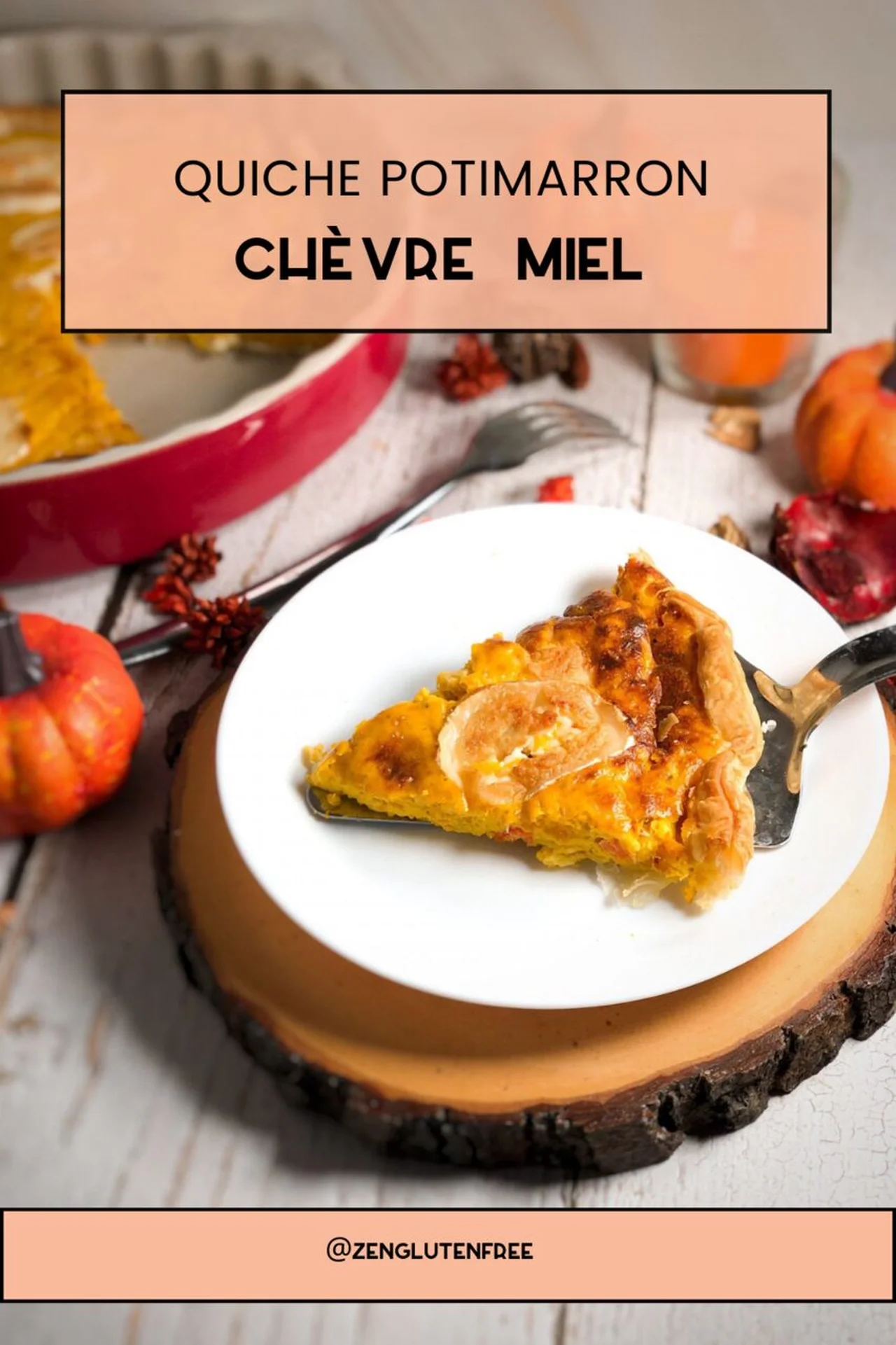 Quiche potimarron chèvre miel