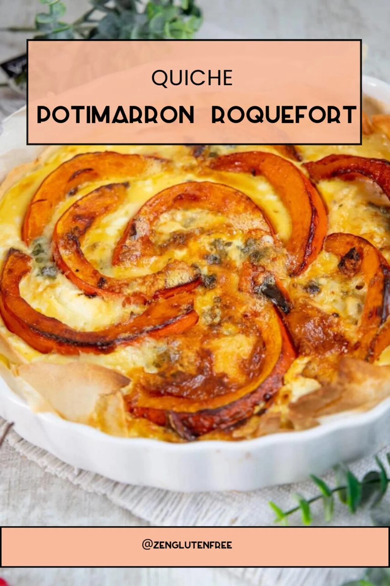 Quiche potimarron roquefort