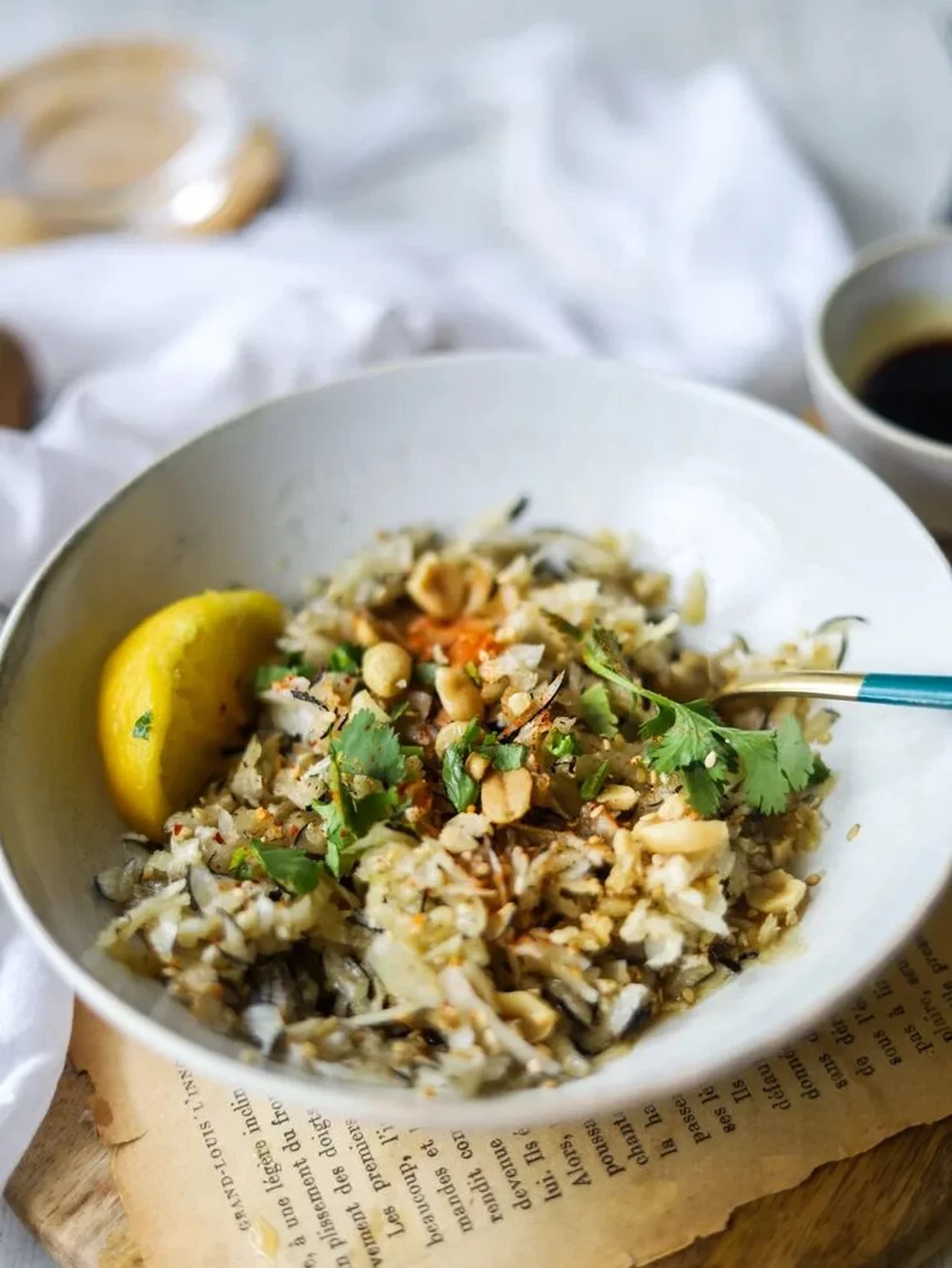 Salade de radis noir à la japonaise
