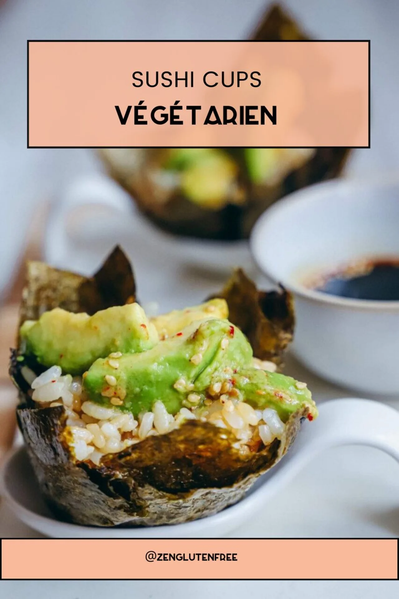 Sushi cups végétarien