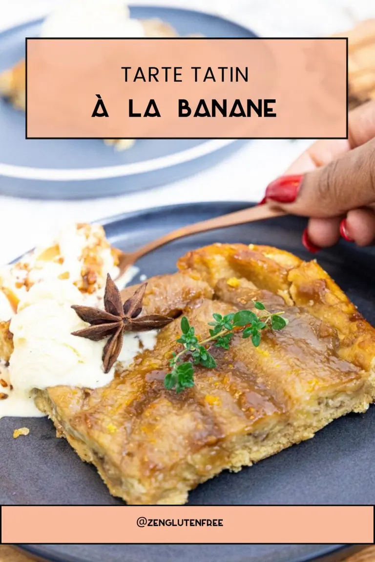 Tarte tatin à la banane sans gluten