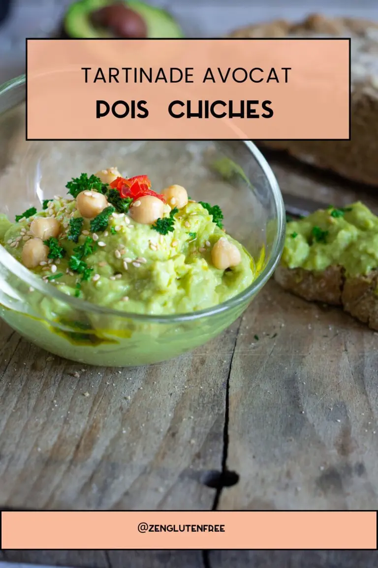 Tartinade avocat pois chiches