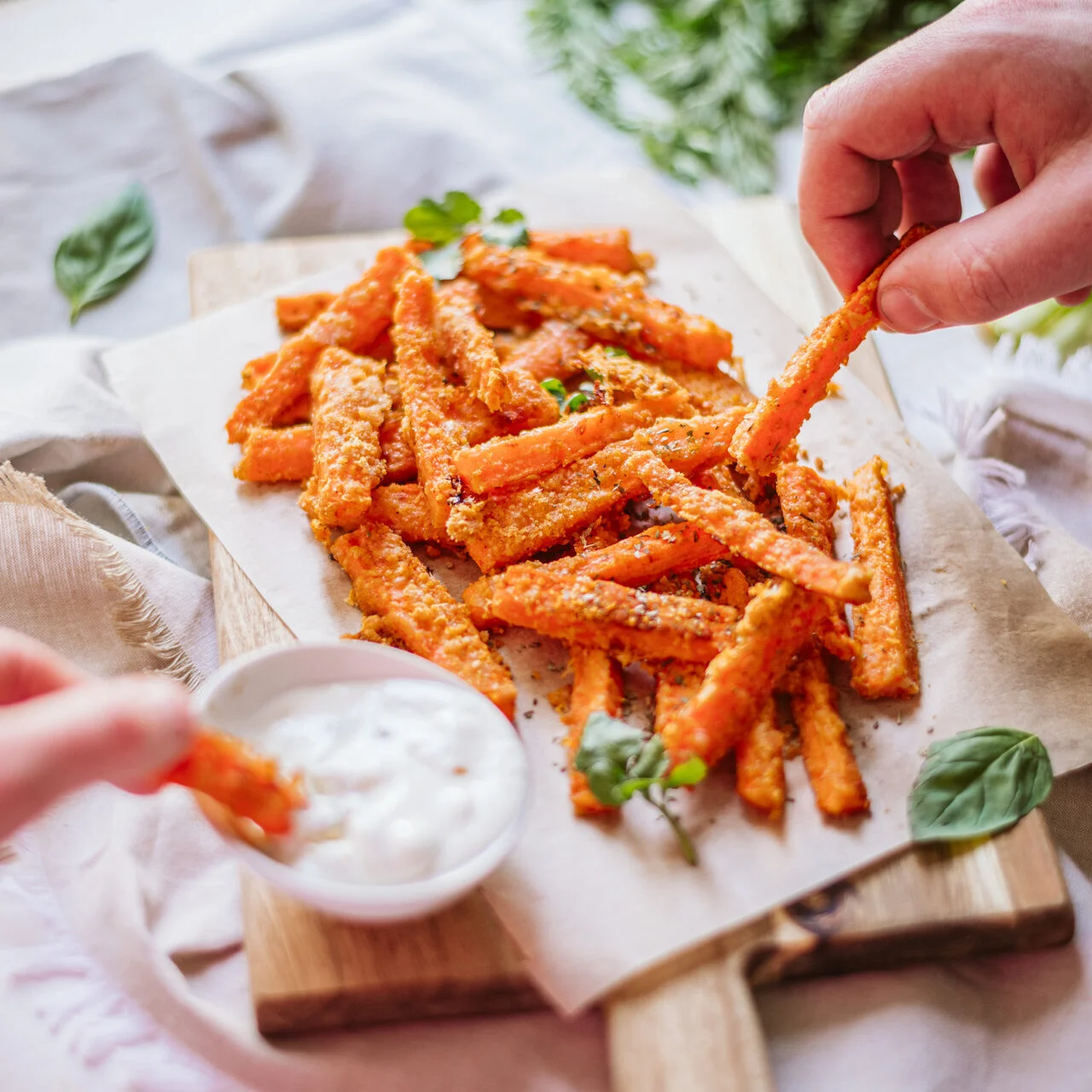 Carottes crispy