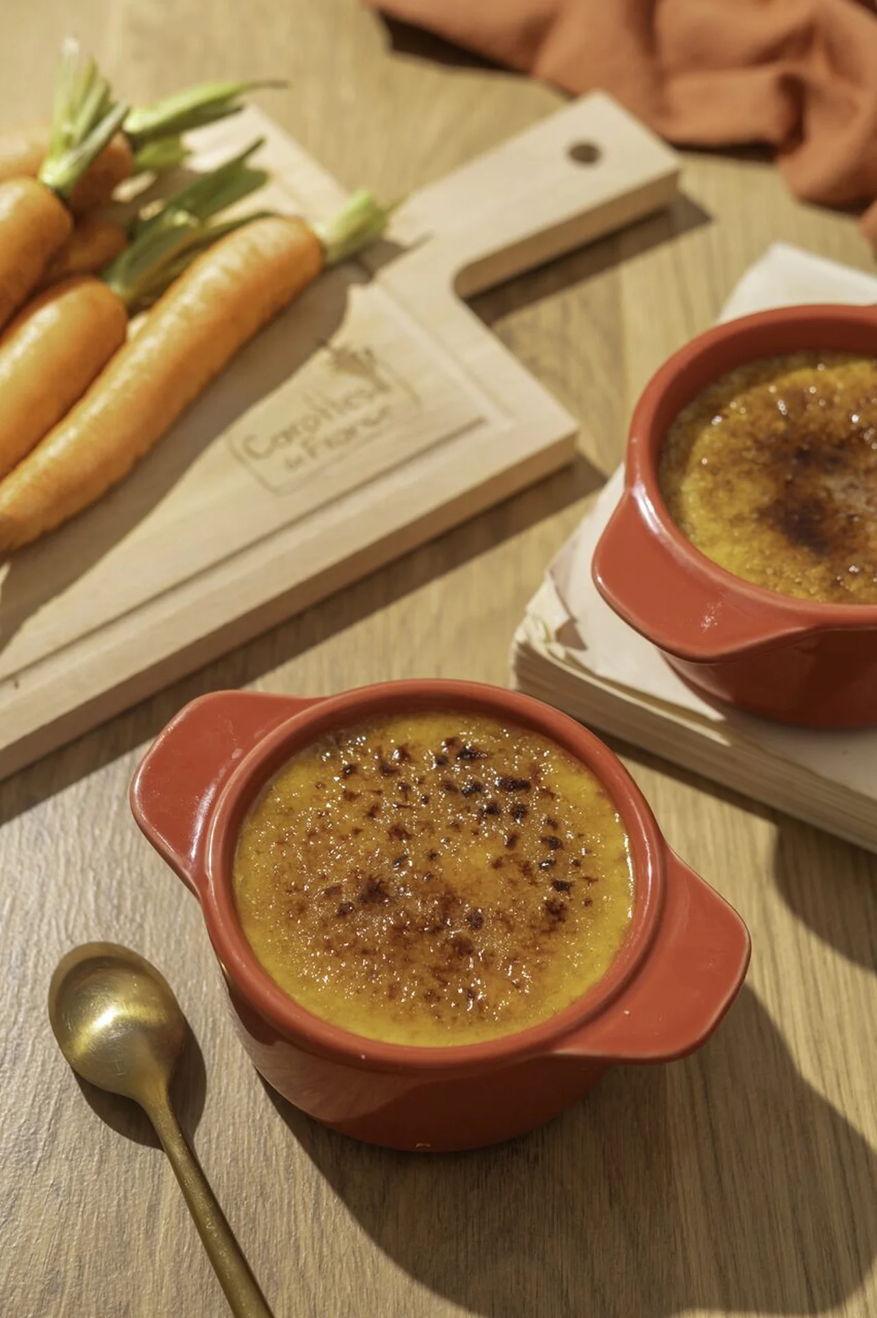 Crème brûlée à la carotte