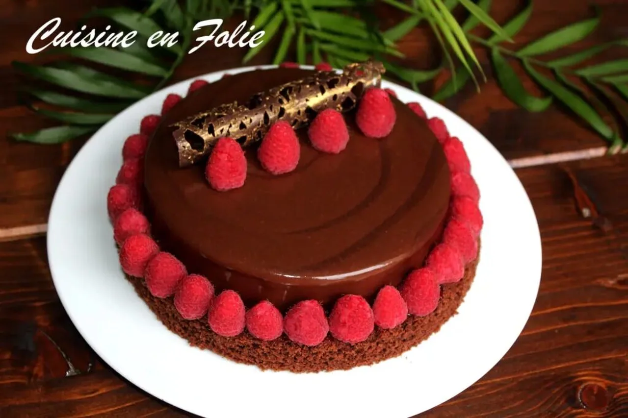 Tarte chocolat framboise