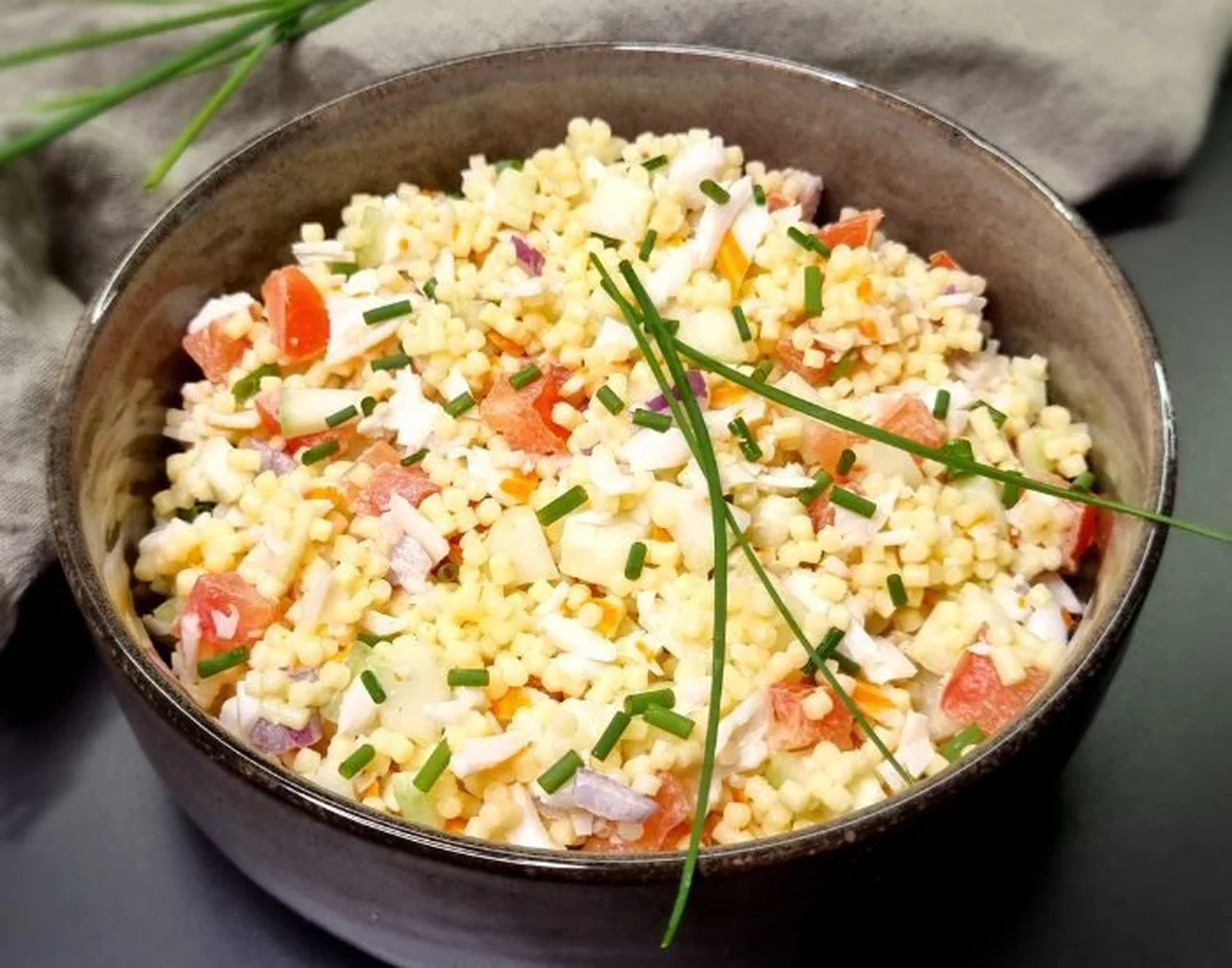 Salade de perles au surimi
