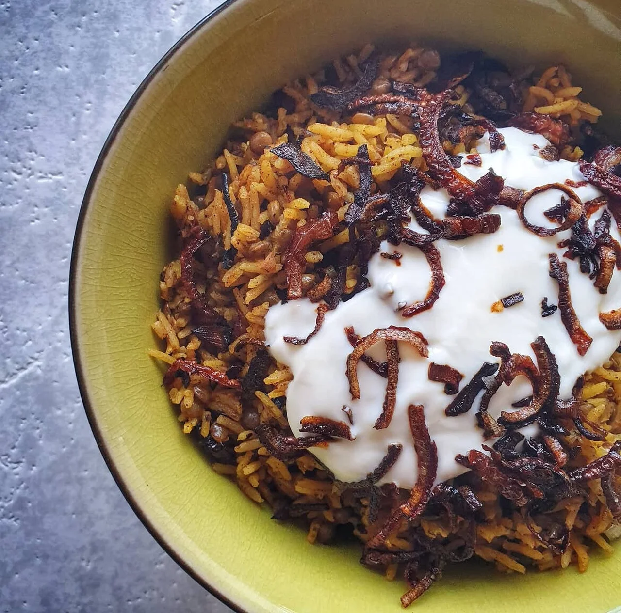 Moujadara : Riz aux lentilles libanais