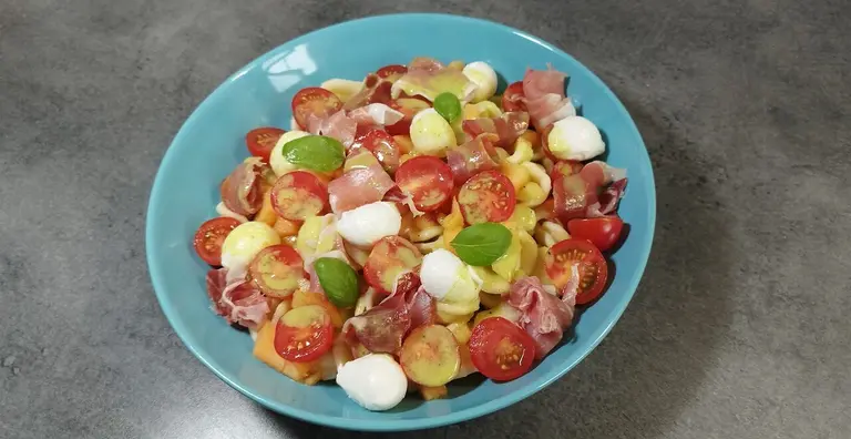 Salade de pâtes au melon