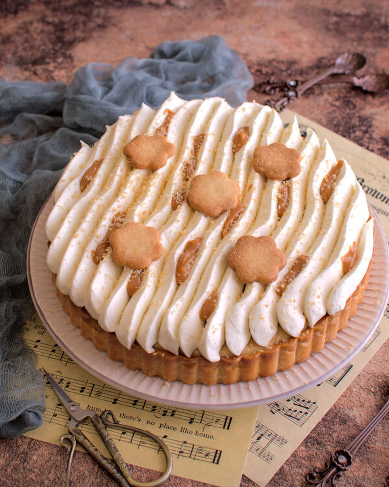 Tarte à la banane et au caramel