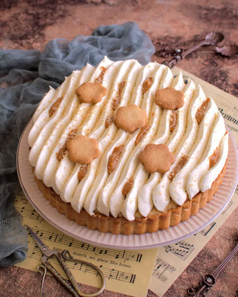 Tarte à la banane et au caramel