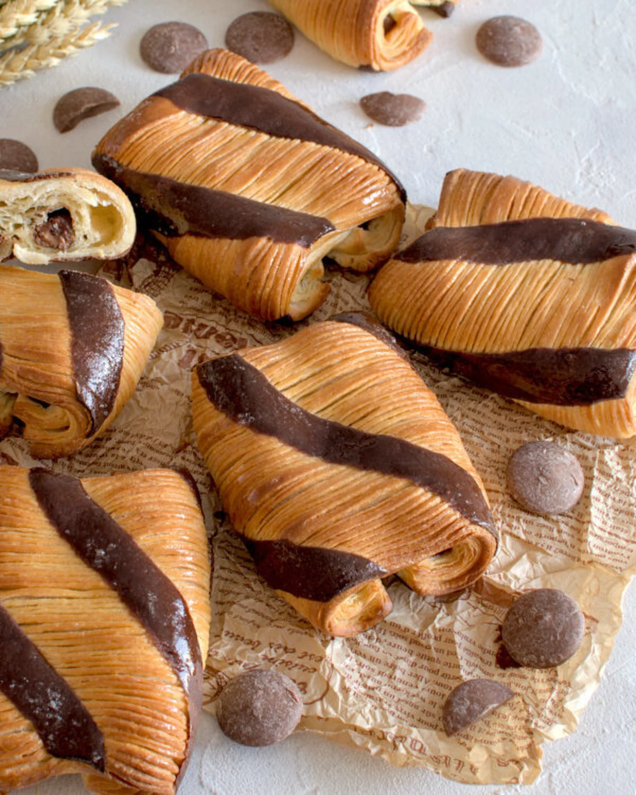 Le pain strié au chocolat Gianduja
