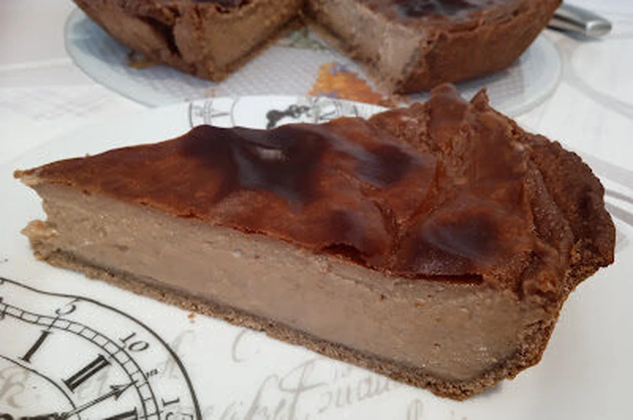 Le flan au chocolat praliné