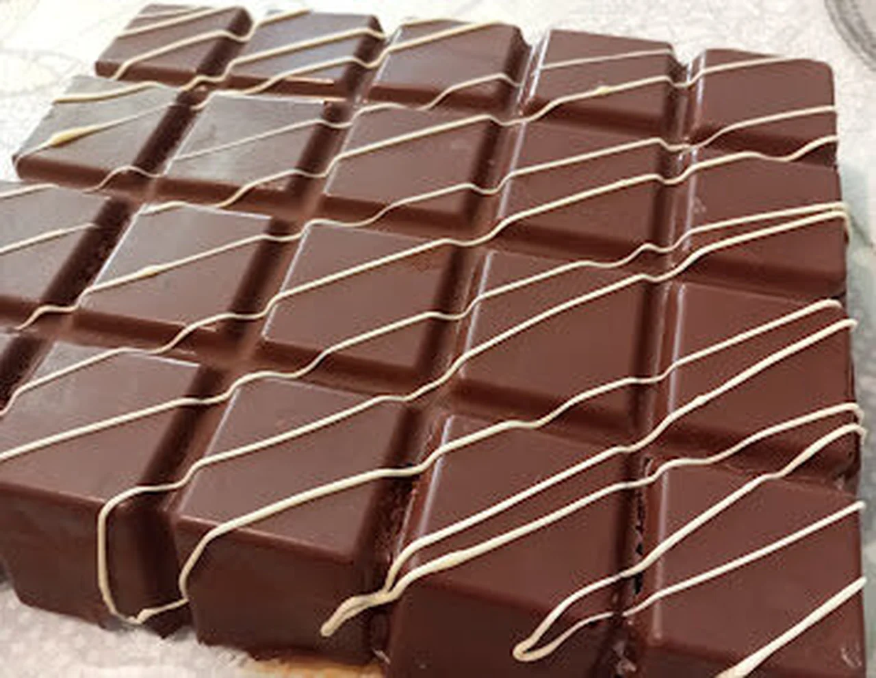 Le gâteau tablette chocolat chantilly