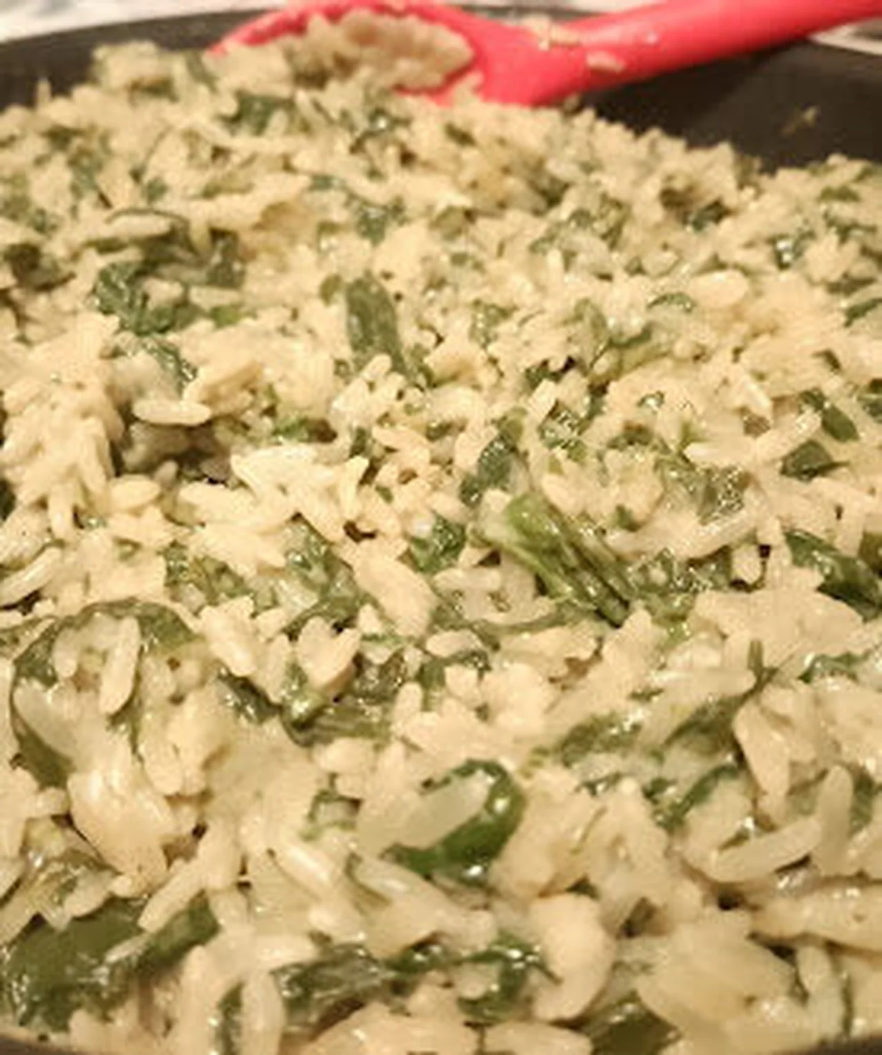 Le risotto aux épinards