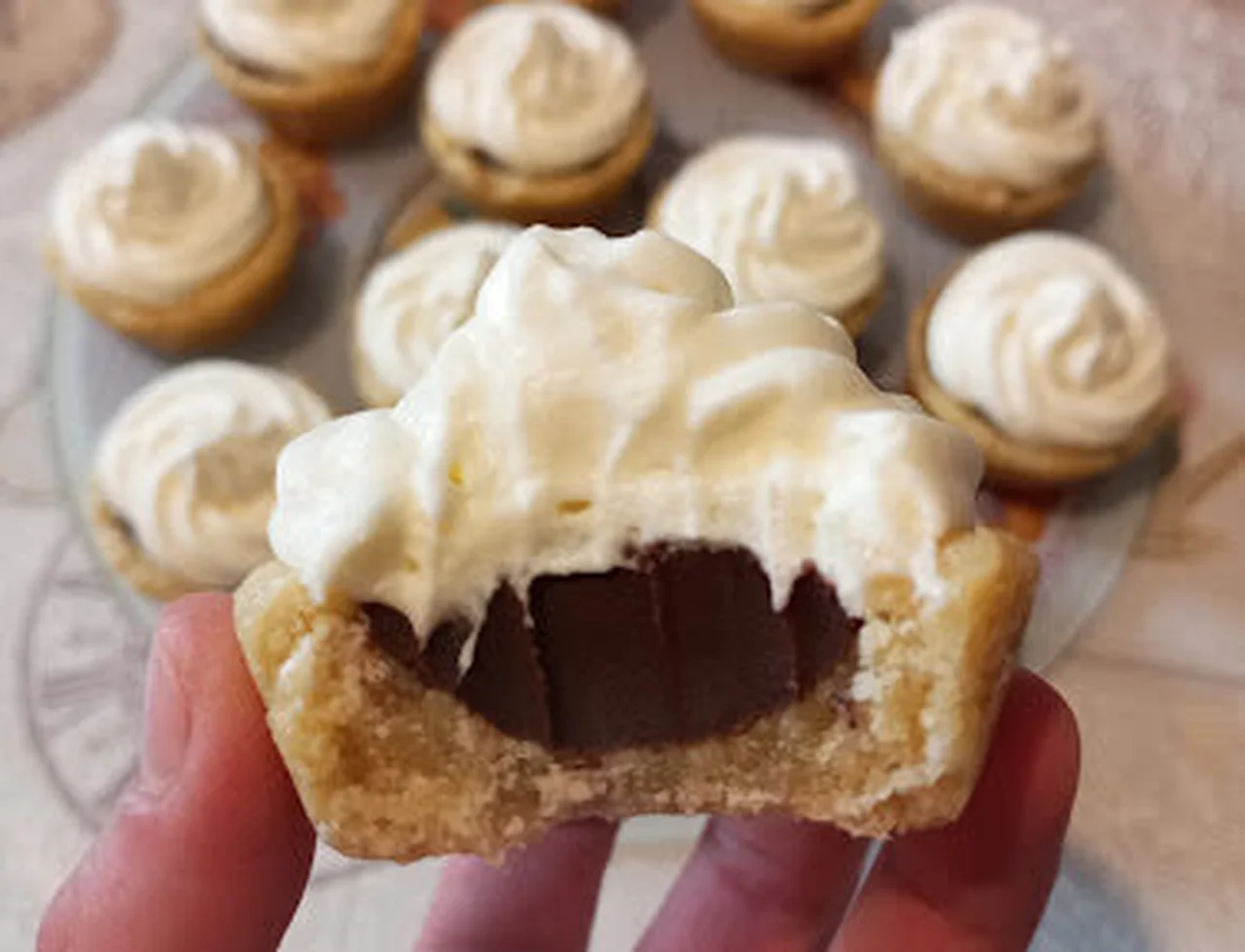 Les cookies cups choco chantilly