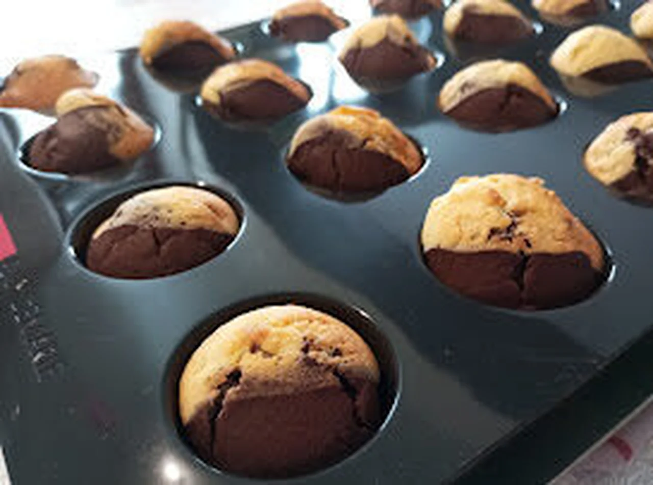 Les minis muffins marbrés