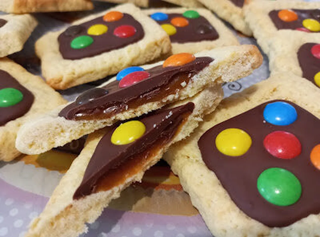Biscuits sablés chocolat caramel
