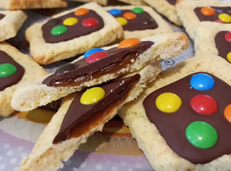 Biscuits sablés chocolat caramel