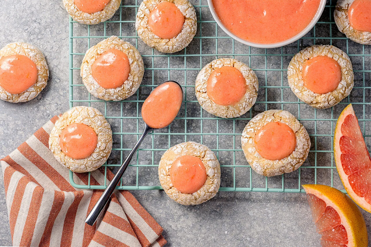 Cookies au pamplemousse rose de Floride