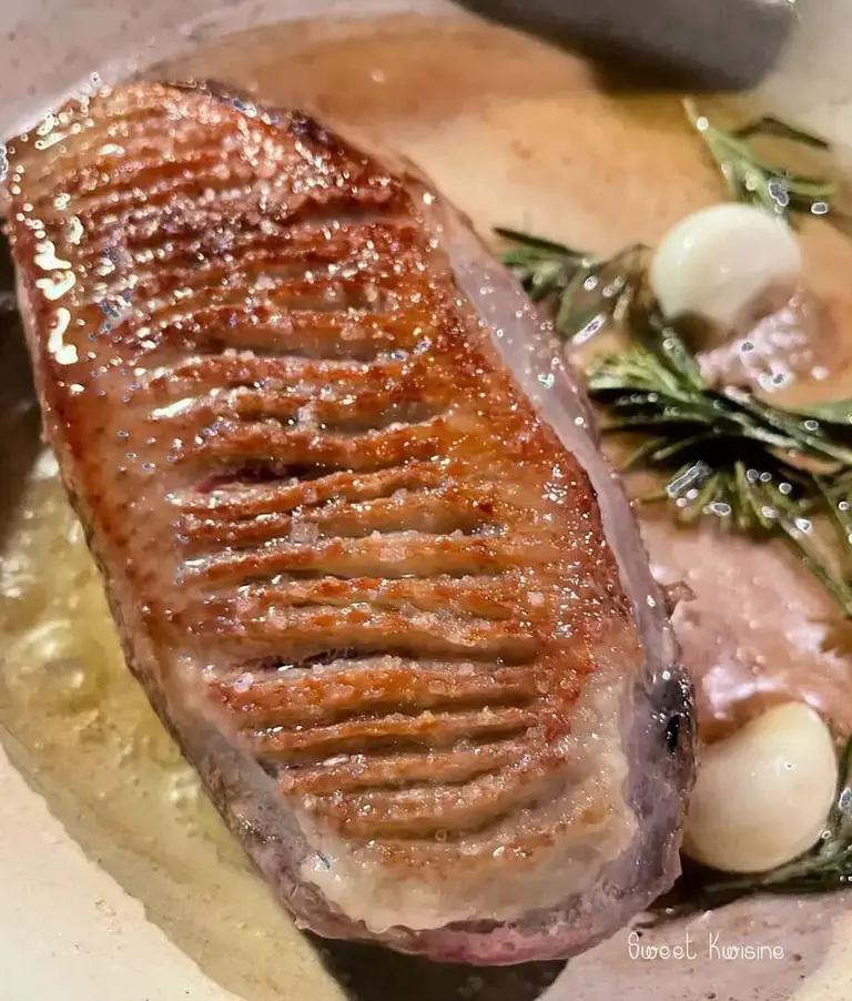Le magret de canard à la poêle