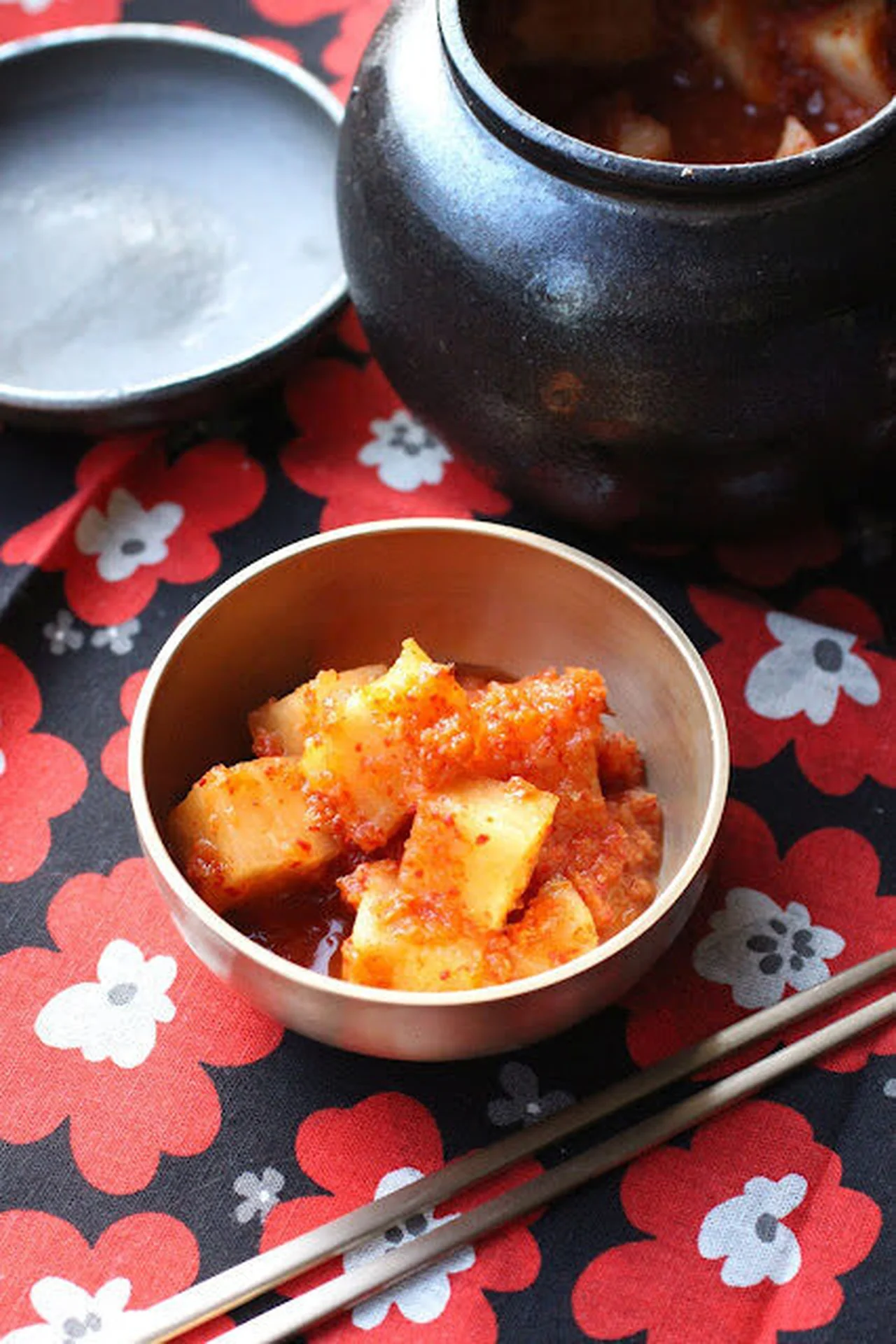 Kimchi de radis coréen aux probiotiques