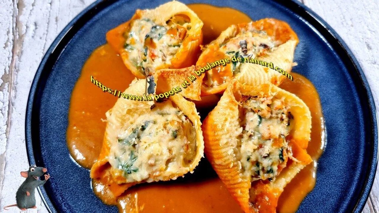 Conchiglioni farcies au crabe