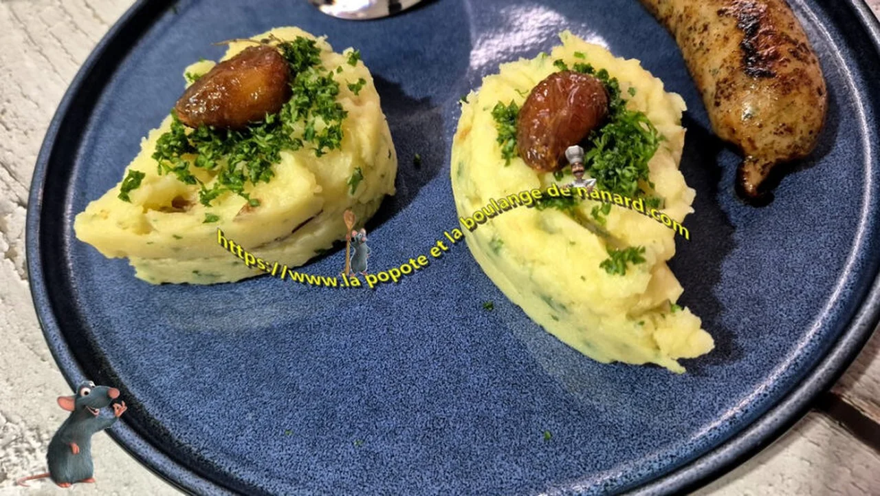 Écrasé de pommes de terre à l'ail confit