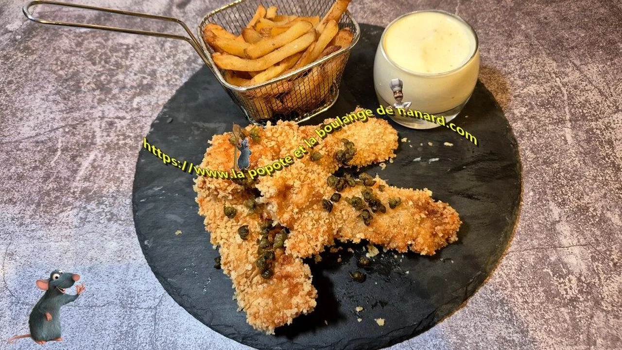 Fish and chips d'aile de raie, émulsion tartare