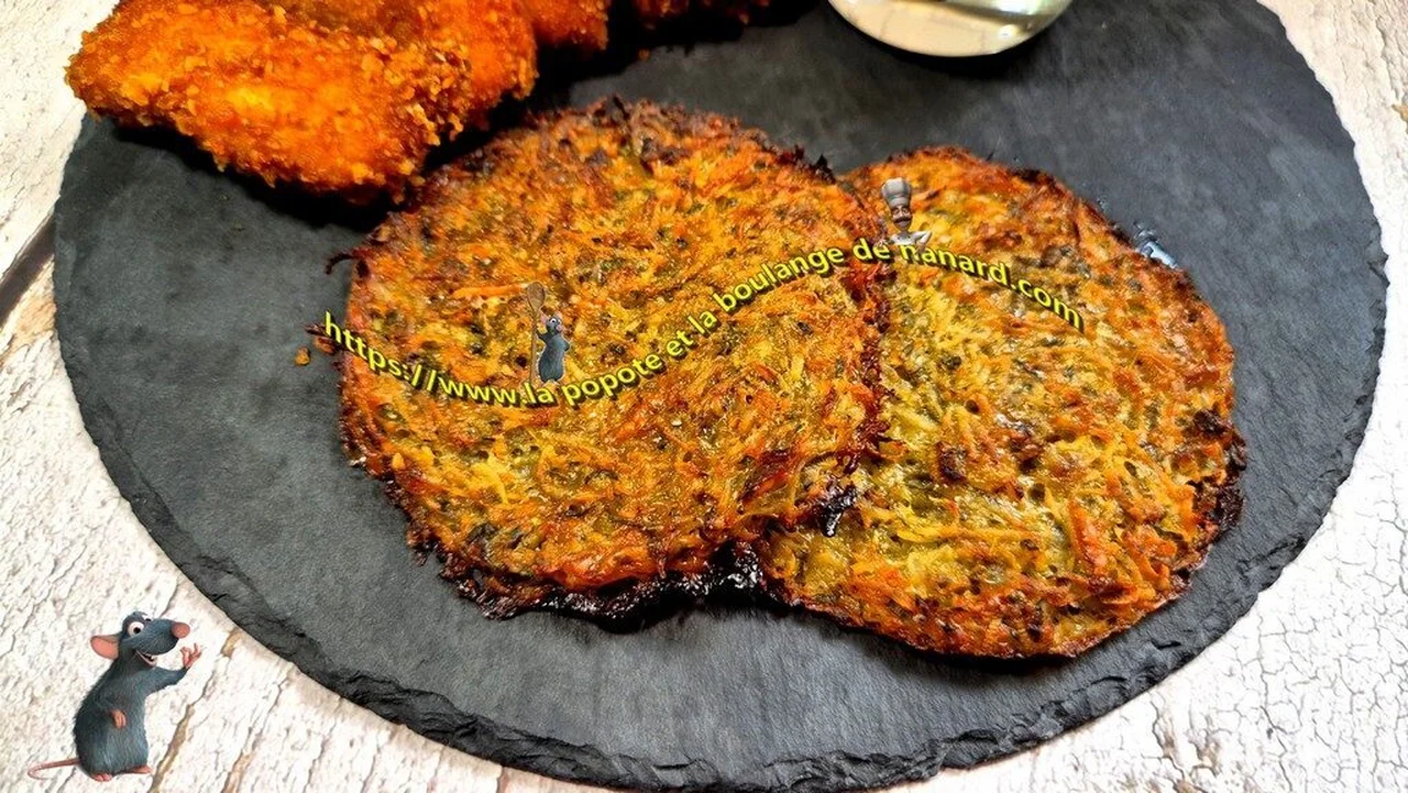 Galettes de pommes de terre aux deux fromages