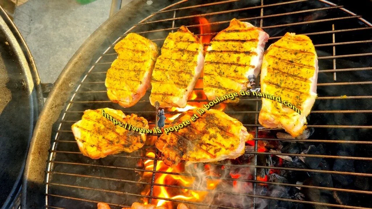 Pavé de porc mariné au barbecue