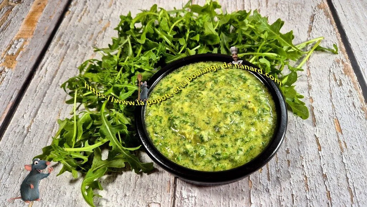 Pesto de roquette au noix