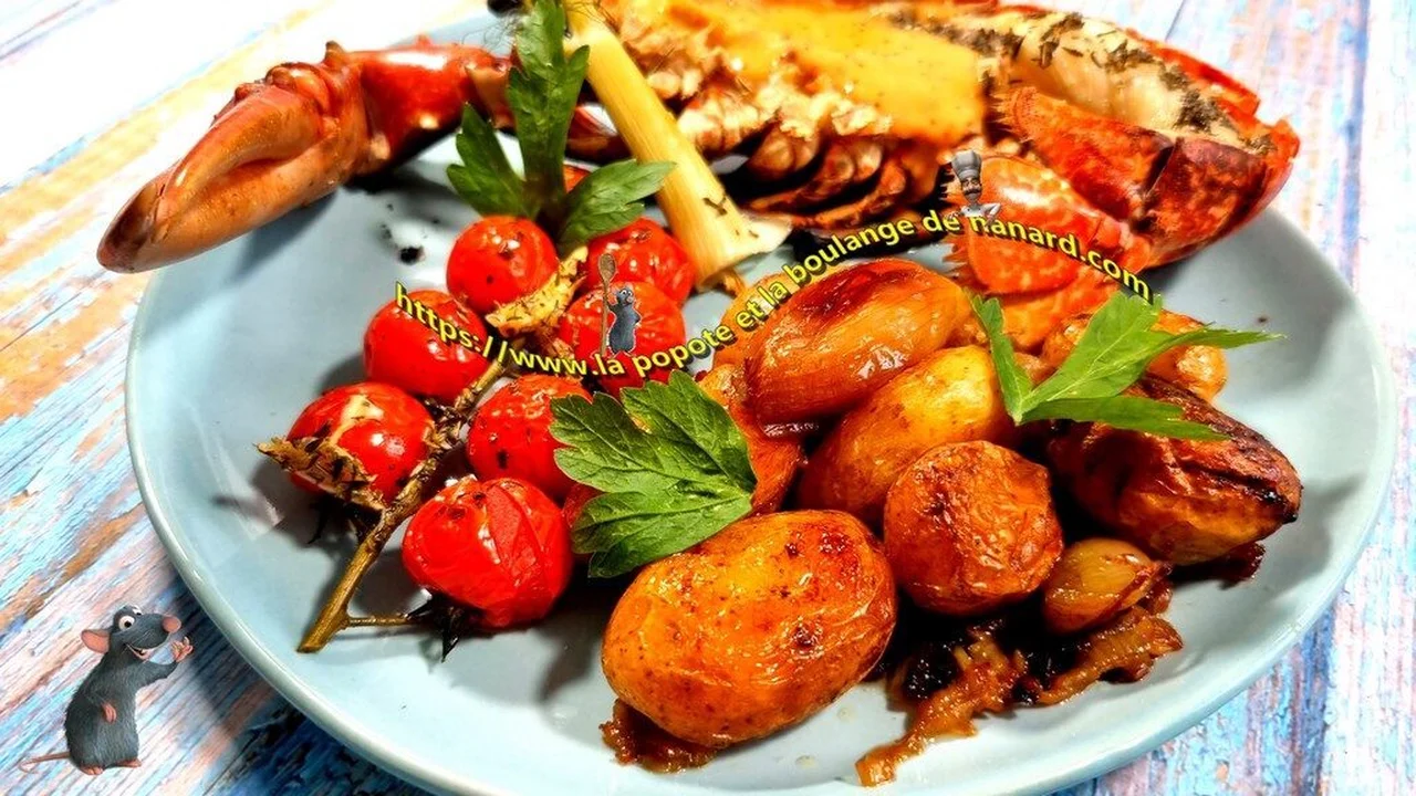 Pommes de terre rôties, fenouil et tomates confites