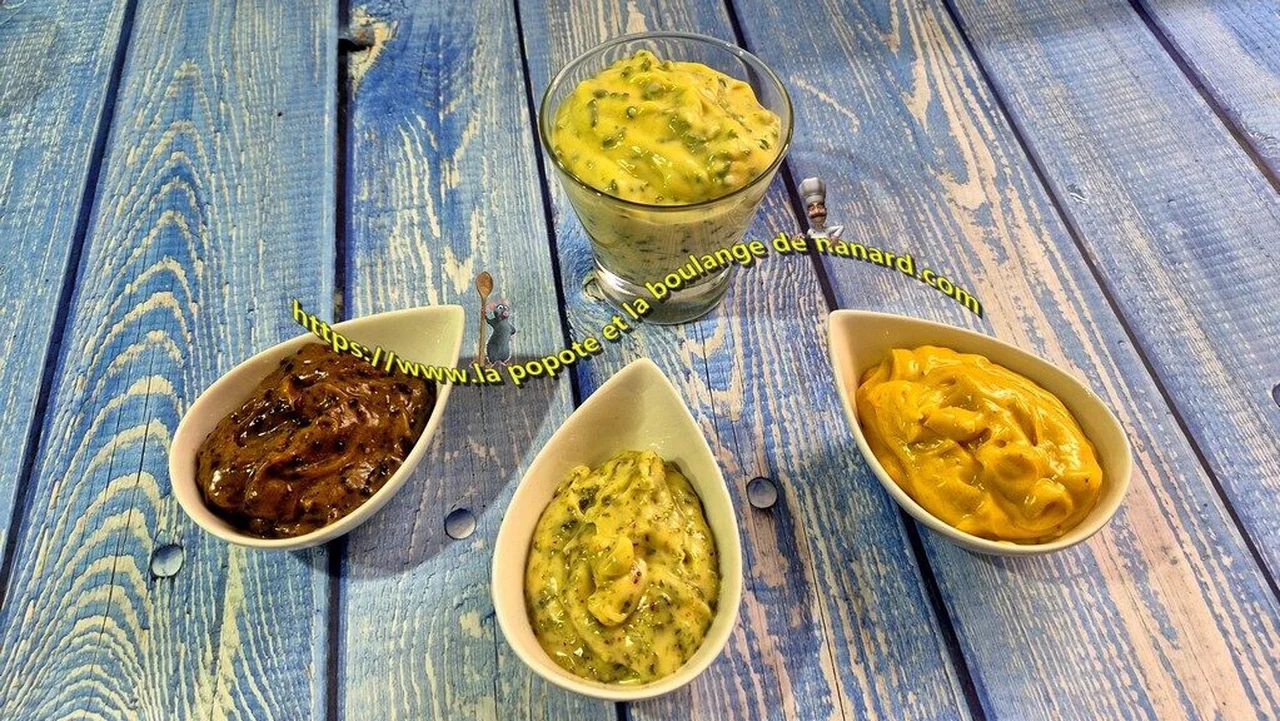 Quatre sauces pour fruits de mer