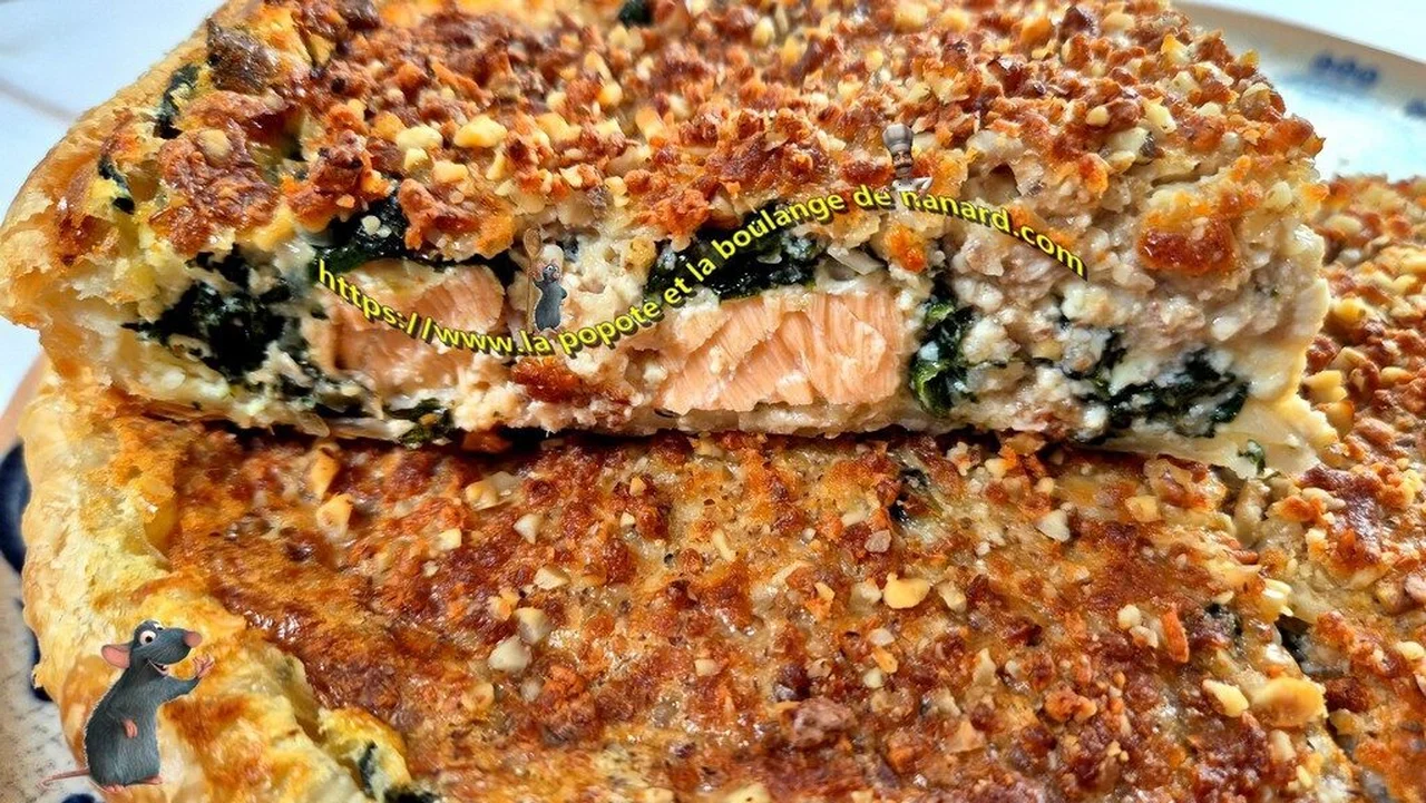 Tarte saumon épinards