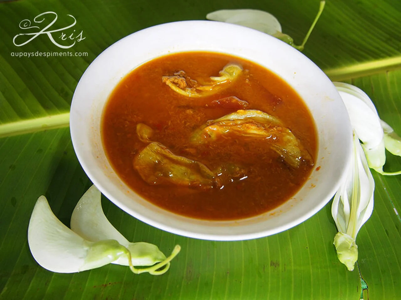 Curry acidulé à la papaye verte