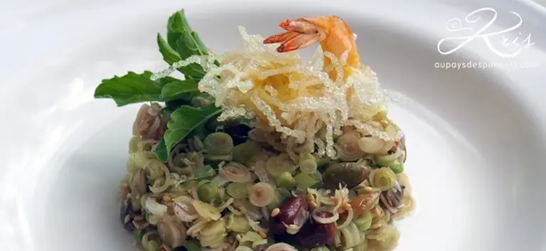 Salade thaïe de citronnelle et crevettes