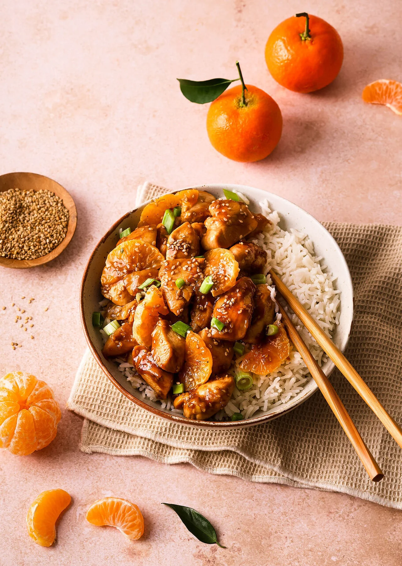 Poulet caramélisé à la Clémentine de Corse et sauce soja