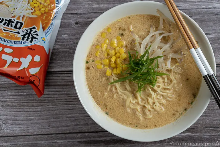 Ramen instantané miso crémeux et savoureux