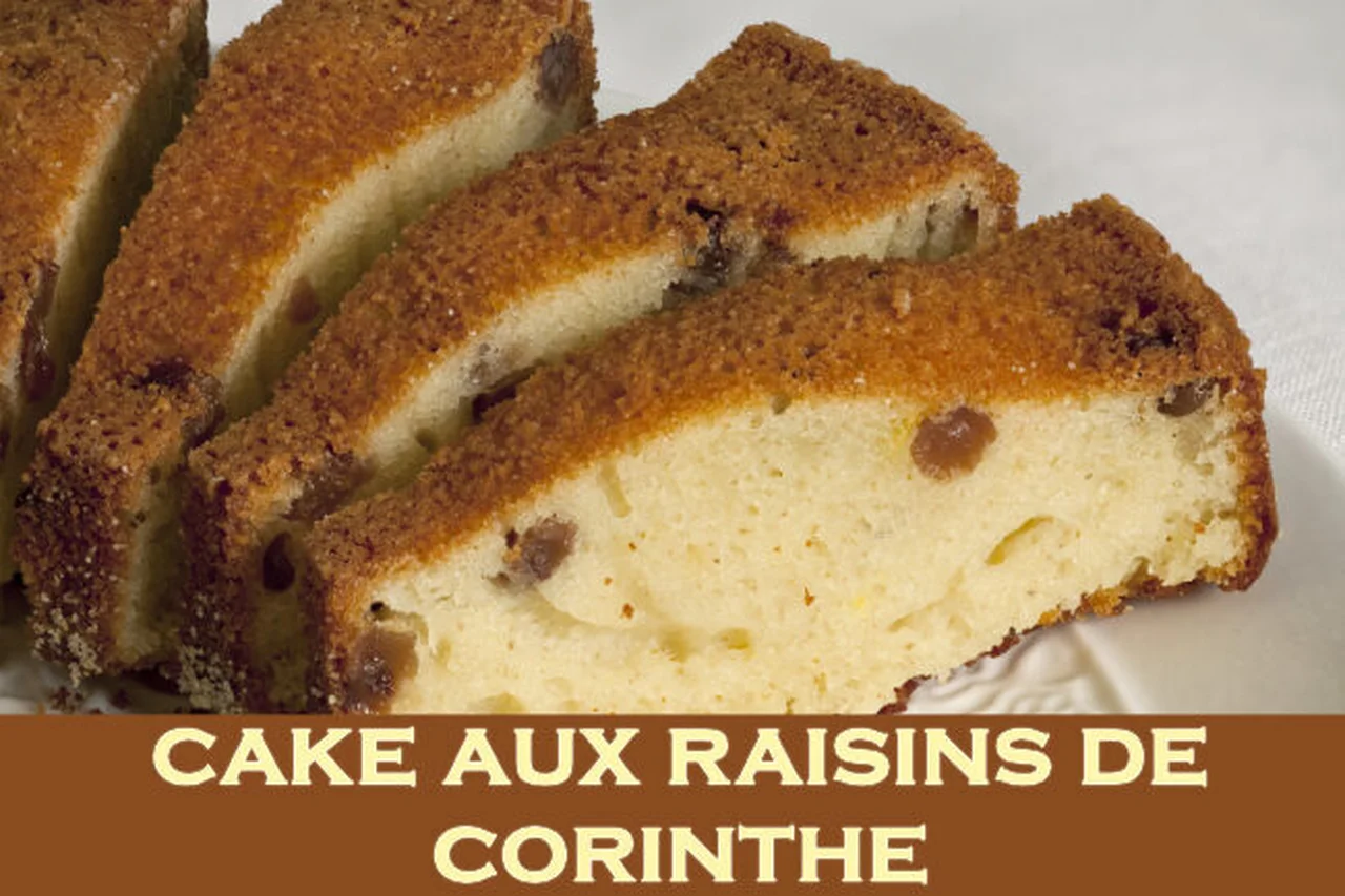 Cake aux raisins de Corinthe et rhum