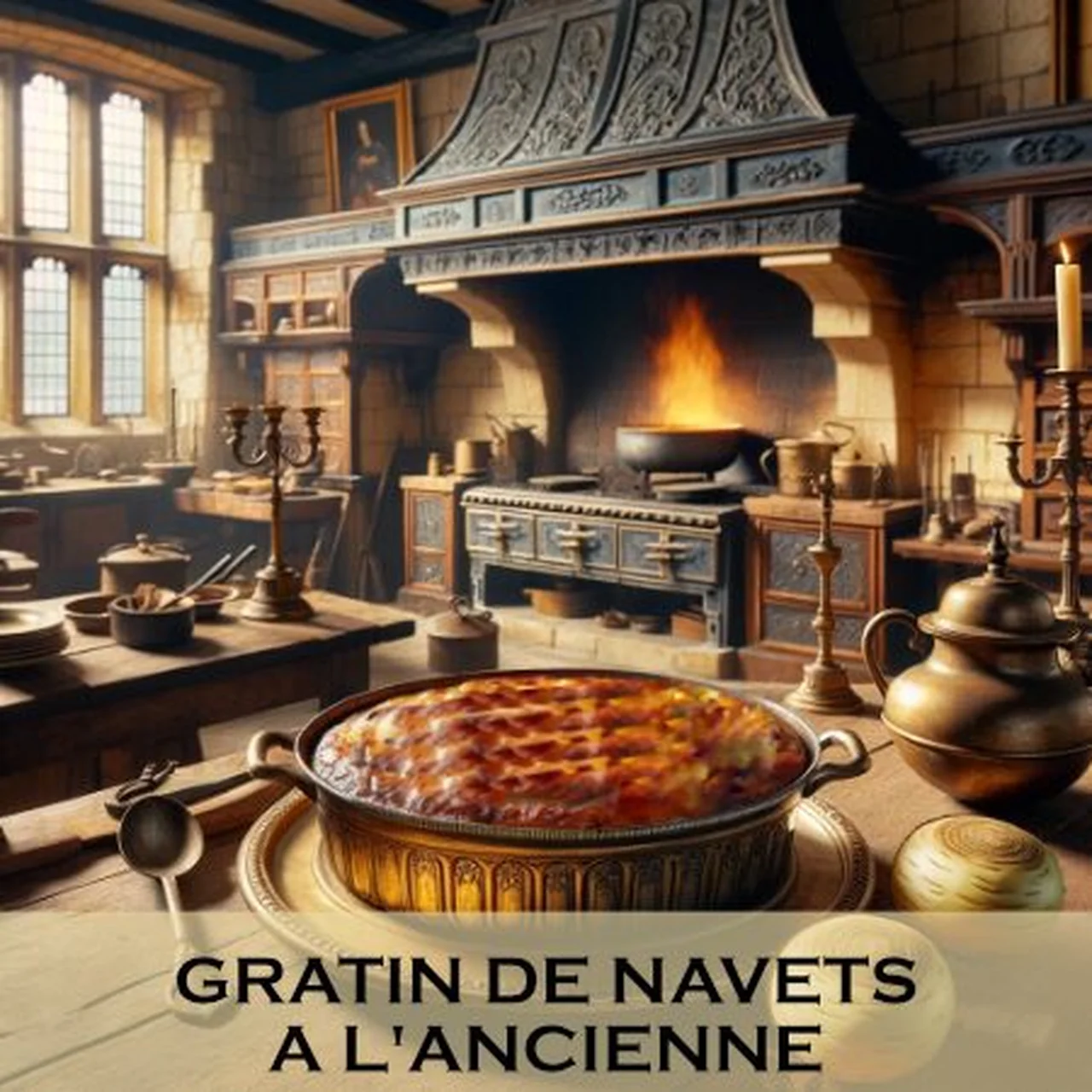 Gratin de navets à la crème et aux oeufs
