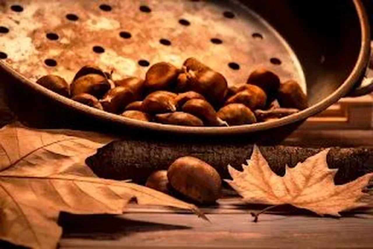 Marrons grillés à la poêle au vin blanc